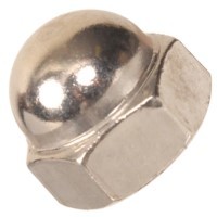 .60CNHASP M6-1 ACORN CAP NUT 18-8 SS PASSIVATE