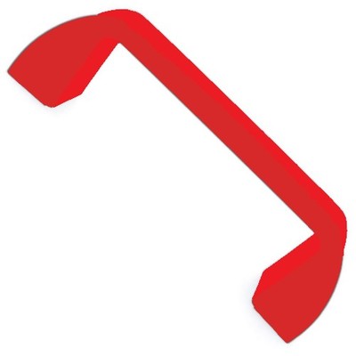 PPH93R PPH-93R ICG PULL HANDLE RED PLASTIC