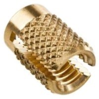 N41B6UNC N41-B-6 UNC PSM KNURL THREADED INSERT BR