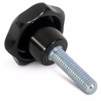 PHK11188S PHK1118-08S ICG 6 LOBE HAND KNOB BLACK
