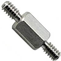 8300 M/M STDF 1/4 HEX X 1/2 L, 4-40 THD BR/NI